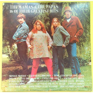 MAMAS AND THE PAPAS 16 Of Their Greatest Hits (Dunhill – DS 50064, ABC Records – DS 50064) USA 1969 compilation LP (Folk Rock, Psychedelic Rock)